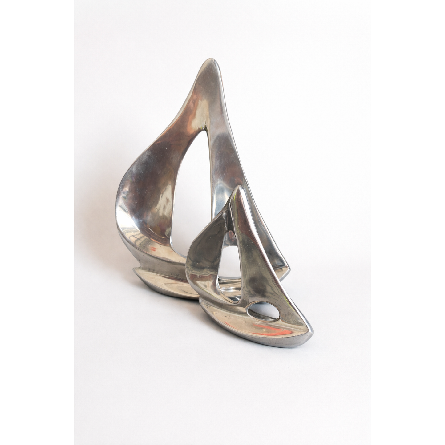 Set 2 aluminium boats