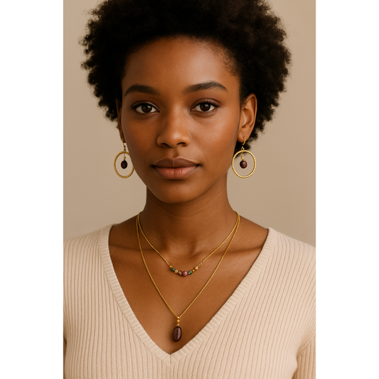 Pelargonian waterproof gold necklace