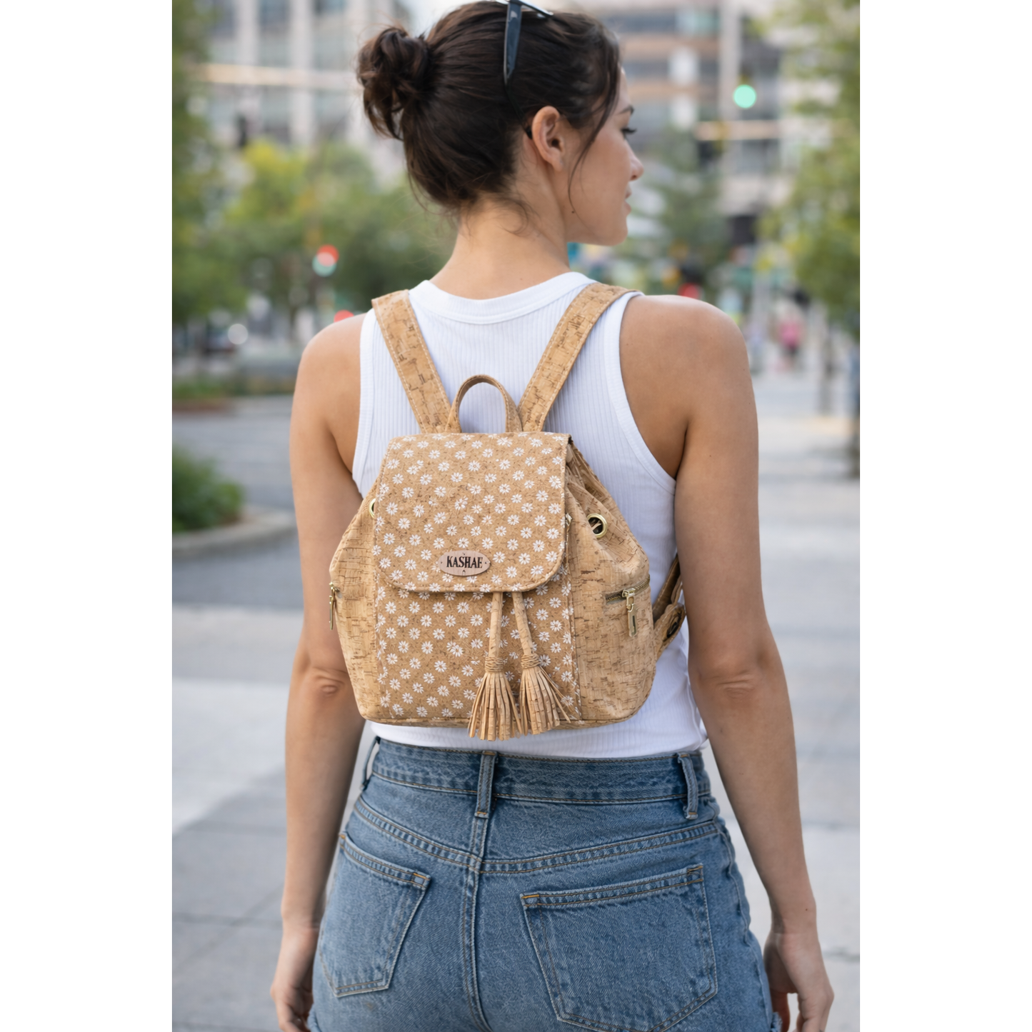 Daisy cork backpack
