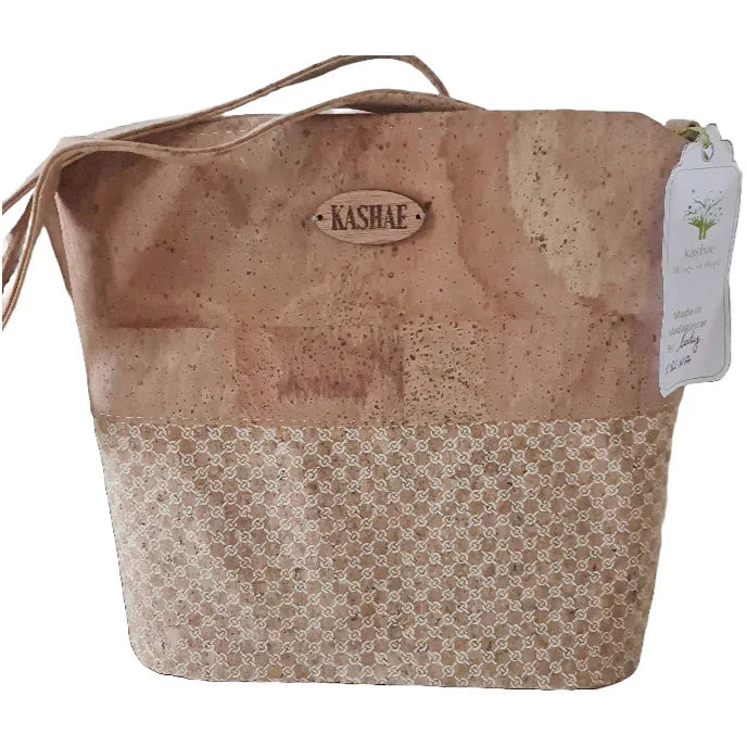 👜 Desiree white Cork Crossbody Bag – Vegan, Sustainable & Stylish - Kashae Wings of Hope