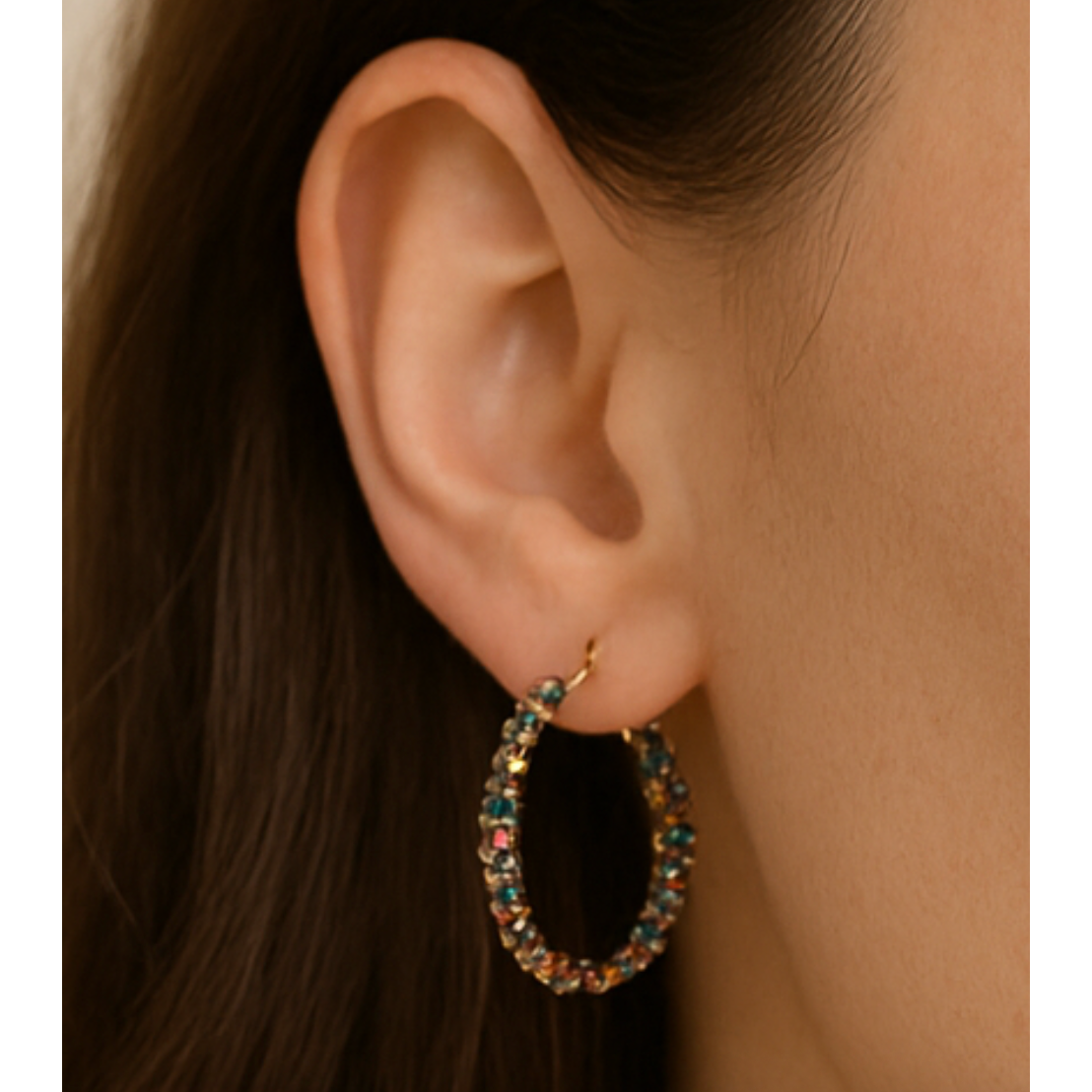 African Iris gold necklace - waterproof & durable