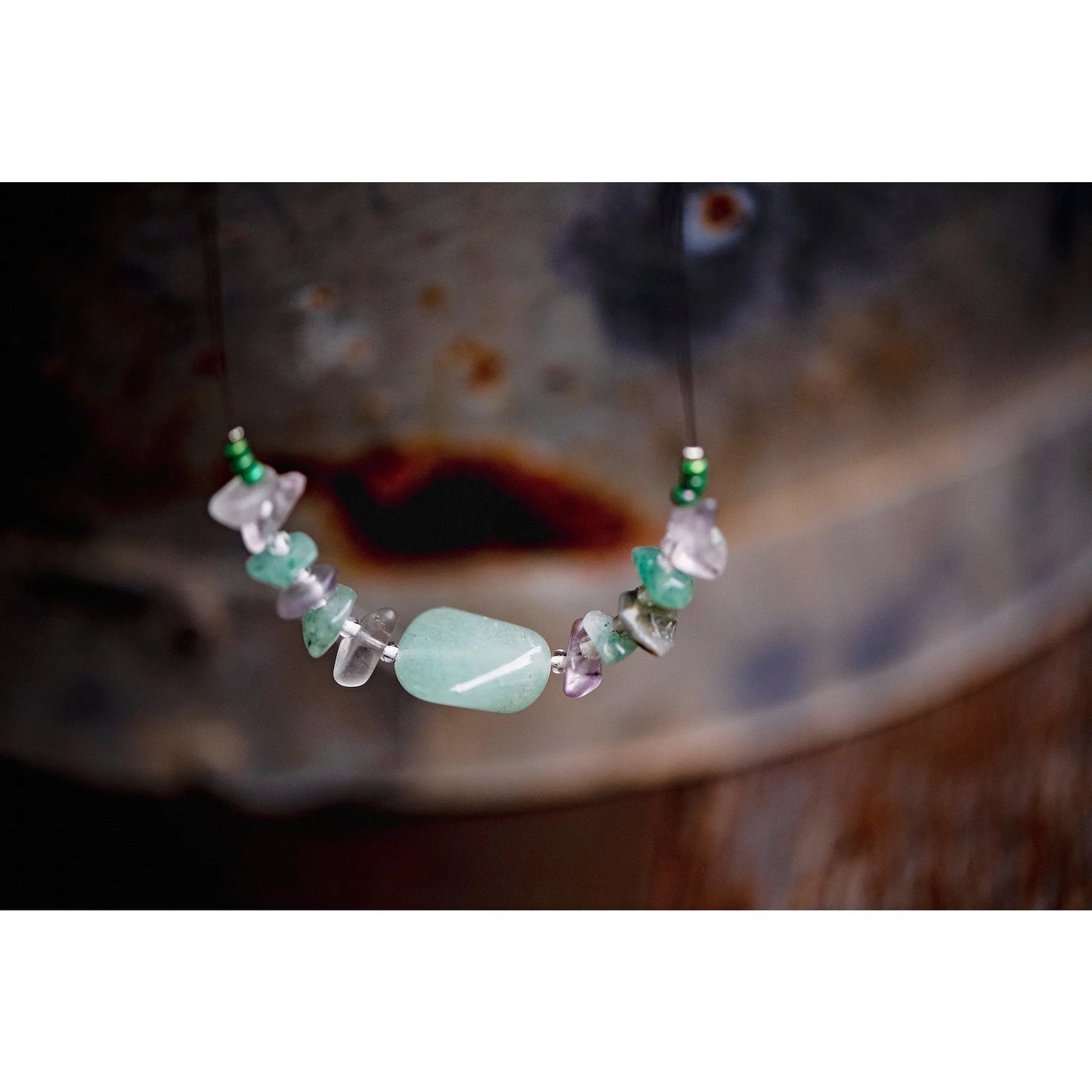 Green adventurine Necklace - Kashae Wings of Hope