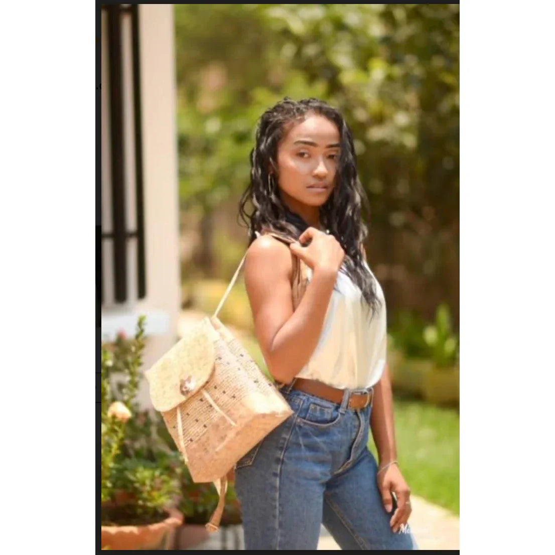 Natural cork Back pack - Kashae Wings of Hope