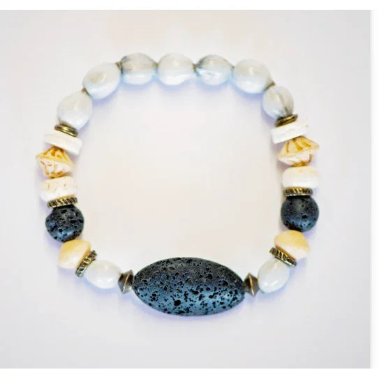 Black Aroma Bracelet - Kashae Wings of Hope
