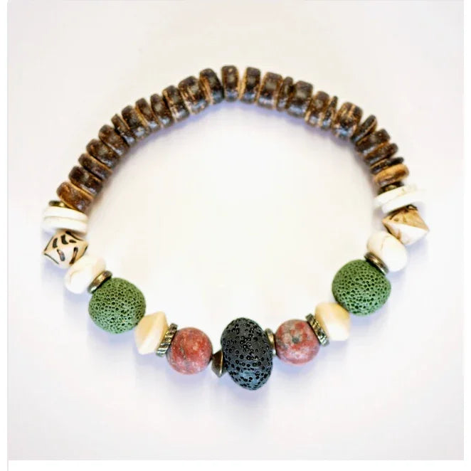 Green Aroma Bracelet - Kashae Wings of Hope