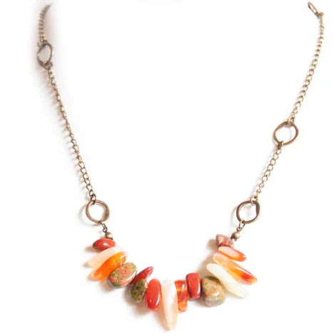 Jael Gemstone necklace - Kashae Wings of Hope