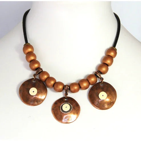 NEW Copper Disc necklace - Kashae Wings of Hope