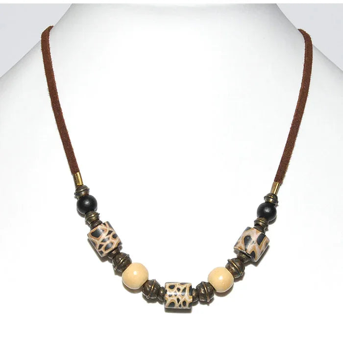Leopard print Necklace - Kashae Wings of Hope