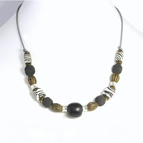 Zebra print Necklace - Kashae Wings of Hope