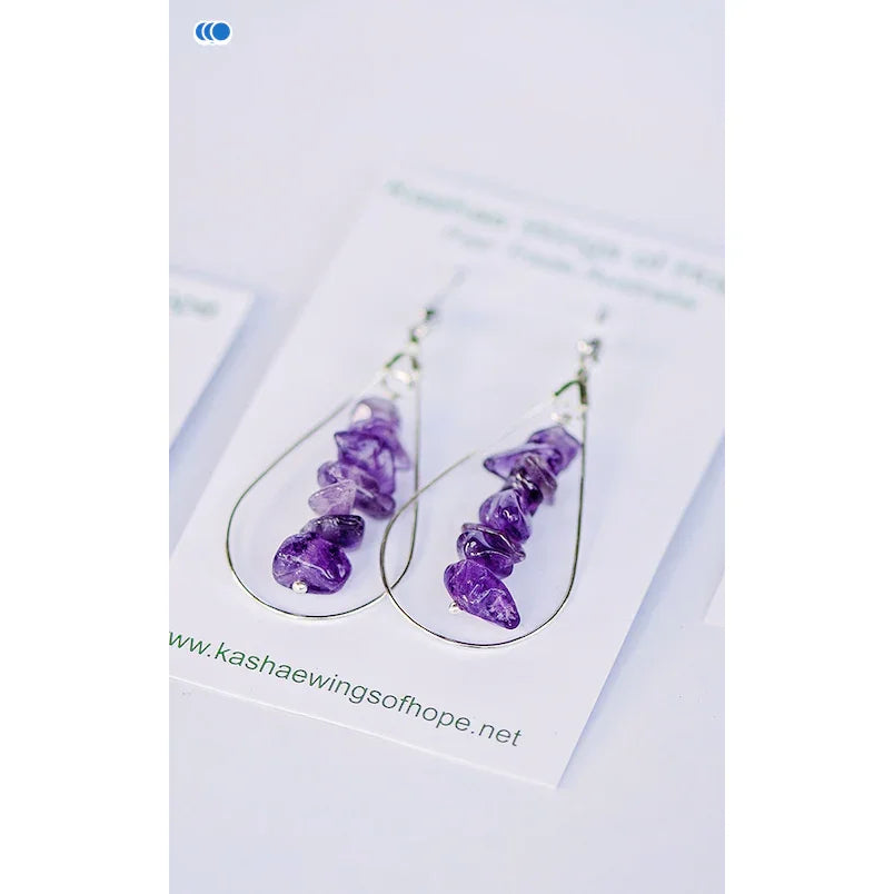 Amethyst earings