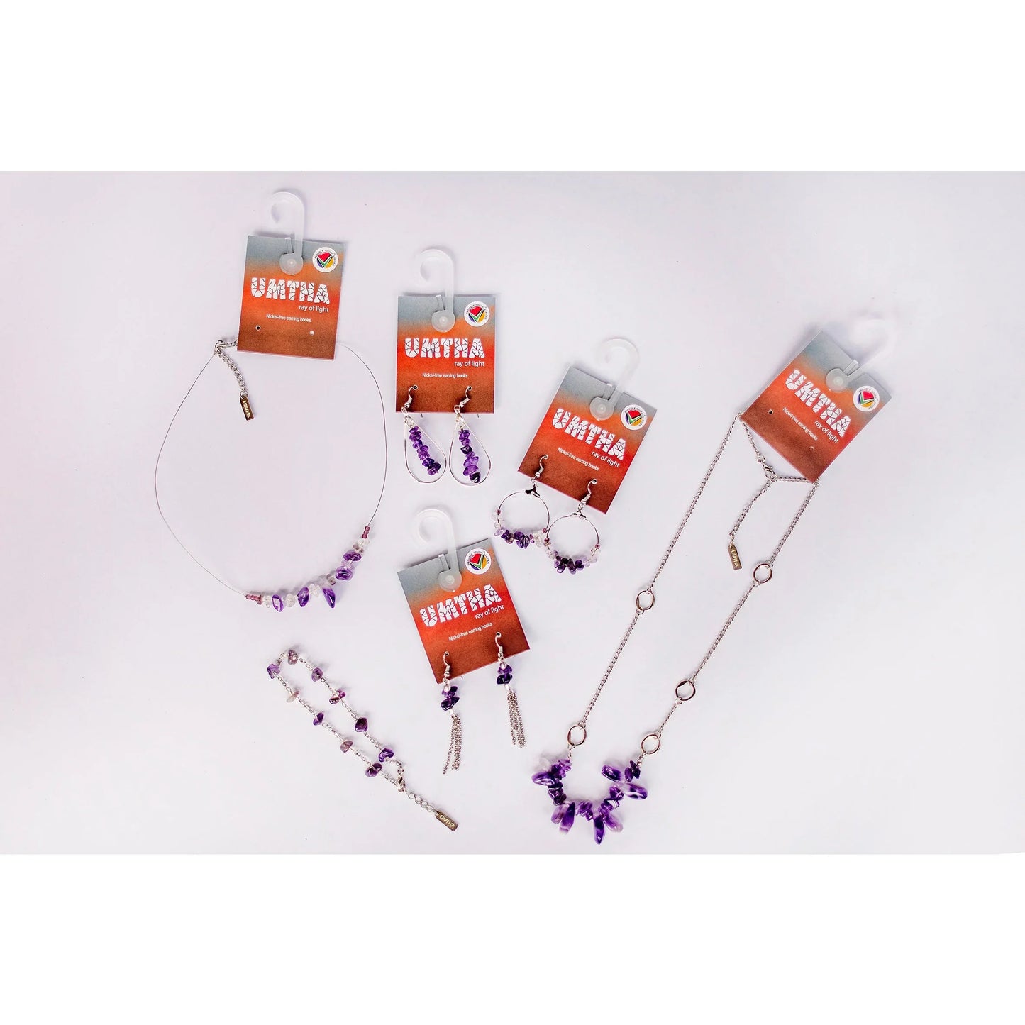 Amethyst anklet