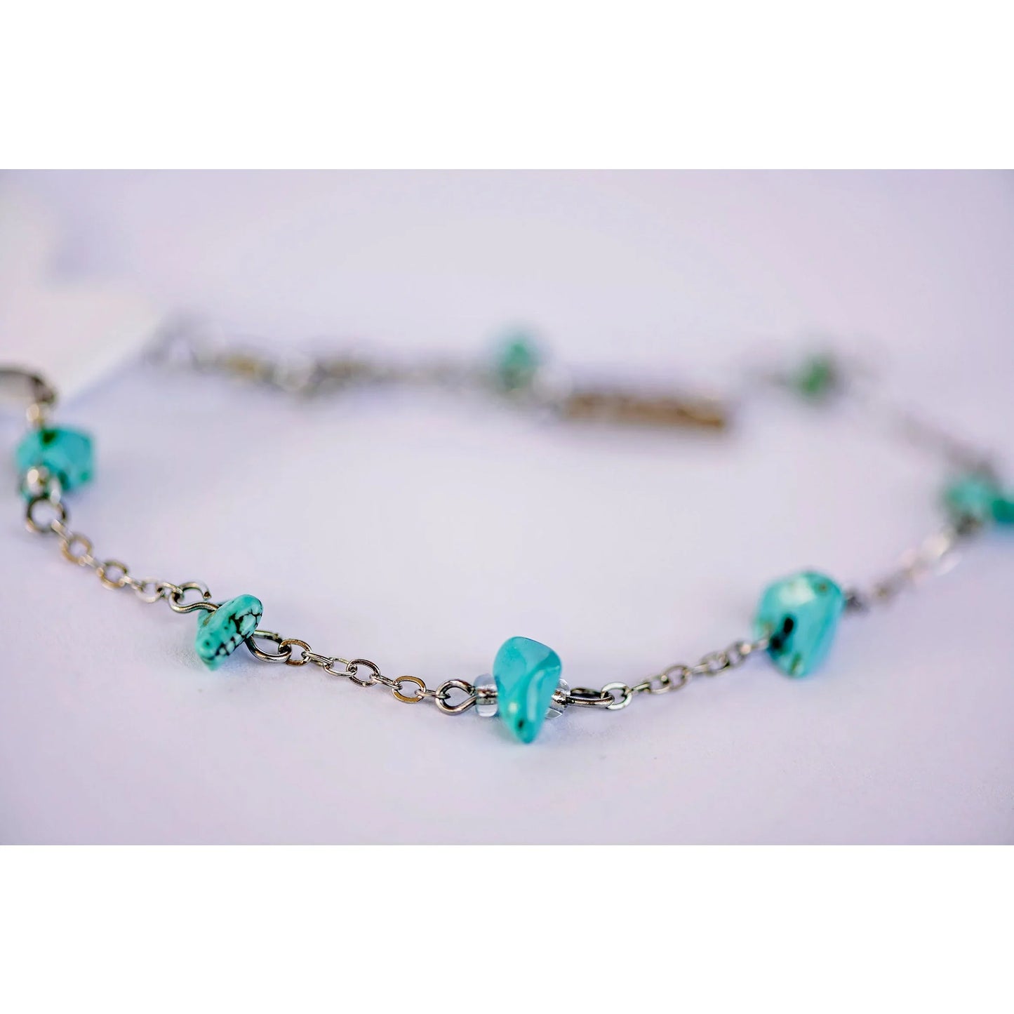 Blue howlite anklet - Kashae Wings of Hope