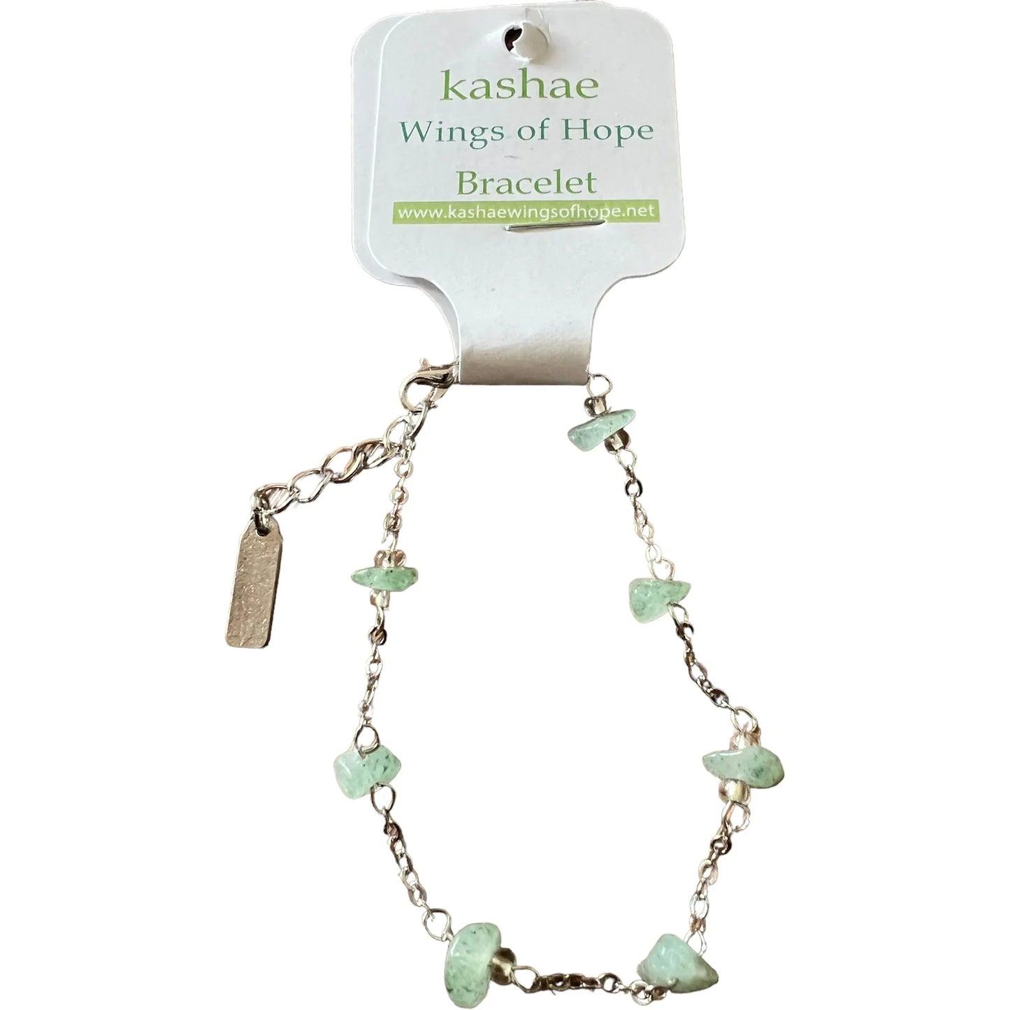 Green Adventurine chain bracelet - Kashae Wings of Hope
