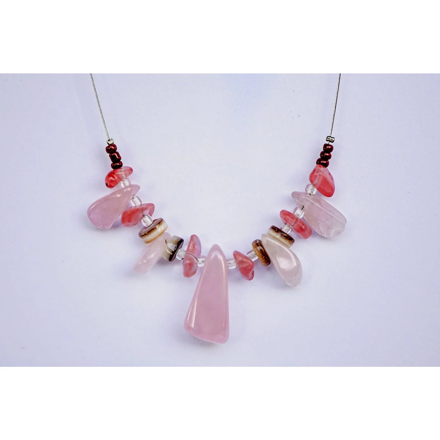 Pretty in Pink Gemstone necklace - Kashae Wings of Hope
