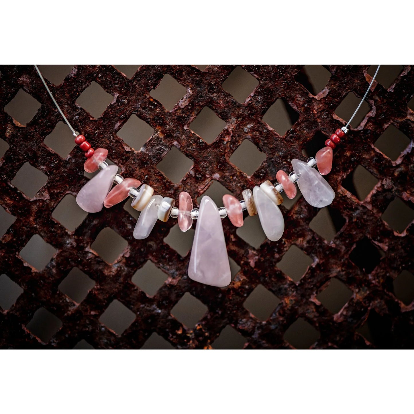 Pretty in Pink Gemstone necklace - Kashae Wings of Hope