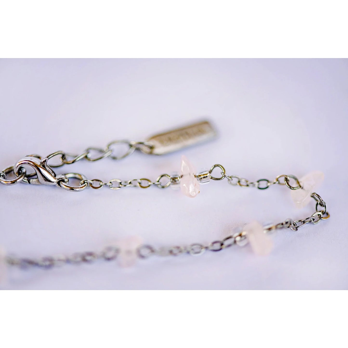 Rose Quartz anklet - Kashae Wings of Hope