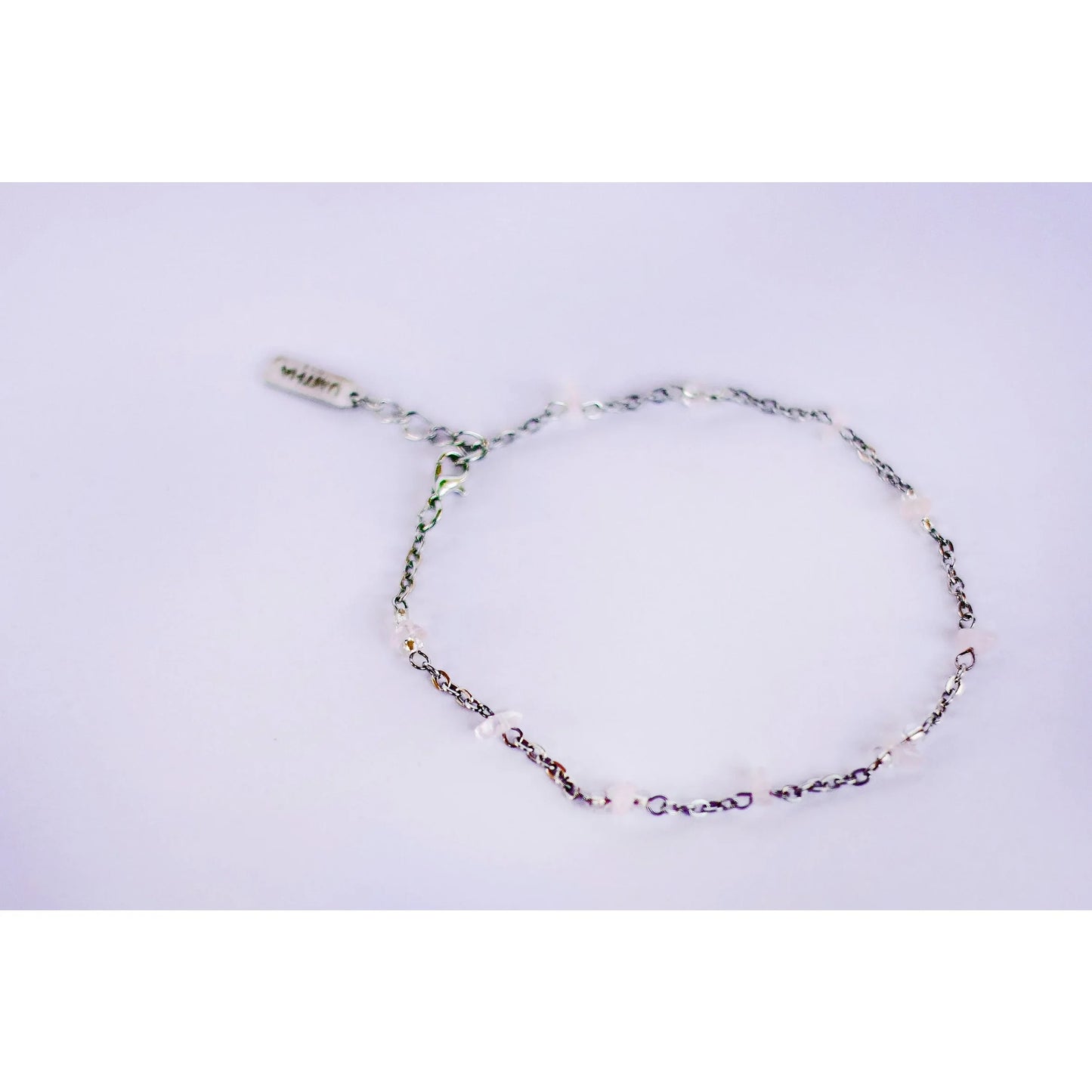 Rose Quartz anklet - Kashae Wings of Hope