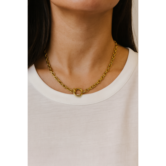 Gold plated waterproof necklace