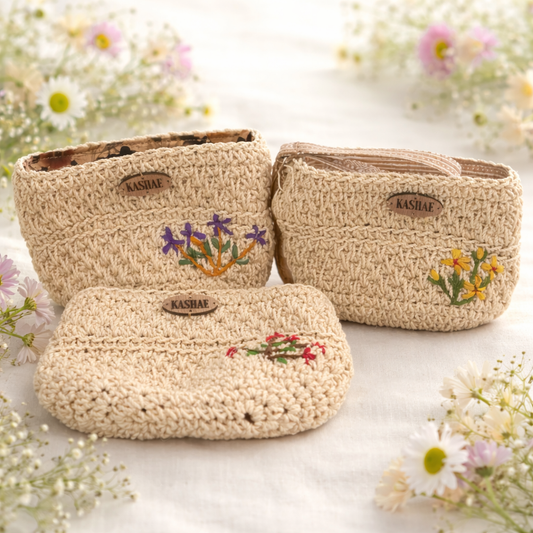 Handcrafted Raffia Crochet Purse – Made in Madagascar