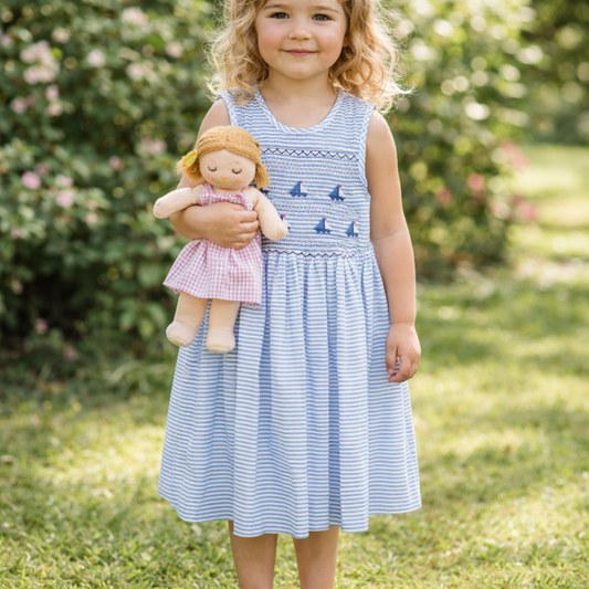 GIrls smocked dress size size size 5, 6, 7