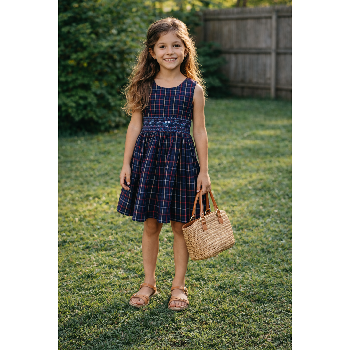 GIrls smocked dress size size size 8