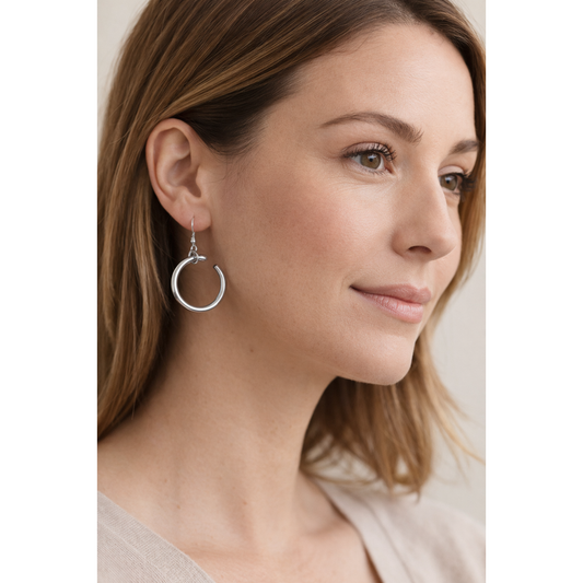 Recycled aluminium earings