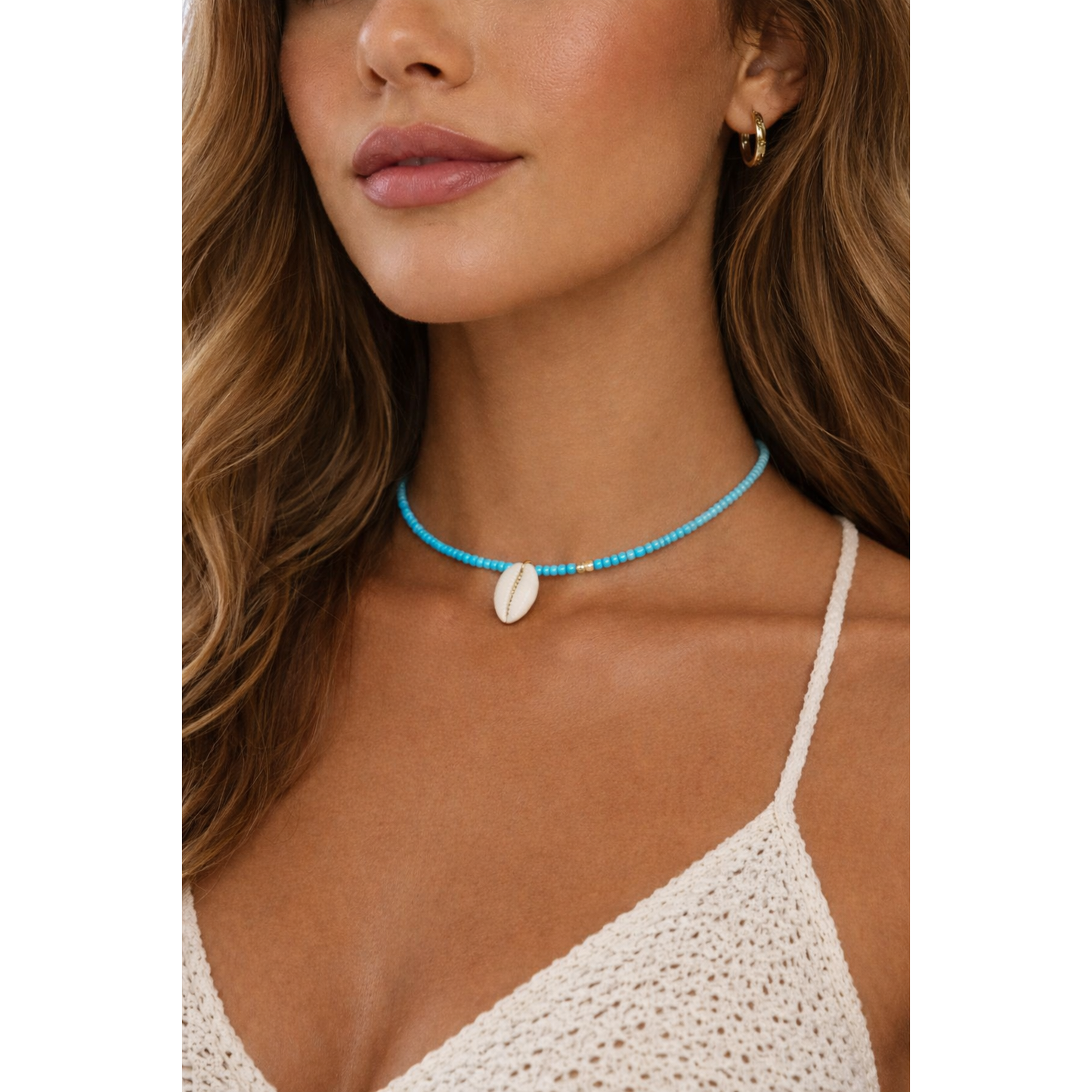 Blue Shell necklace