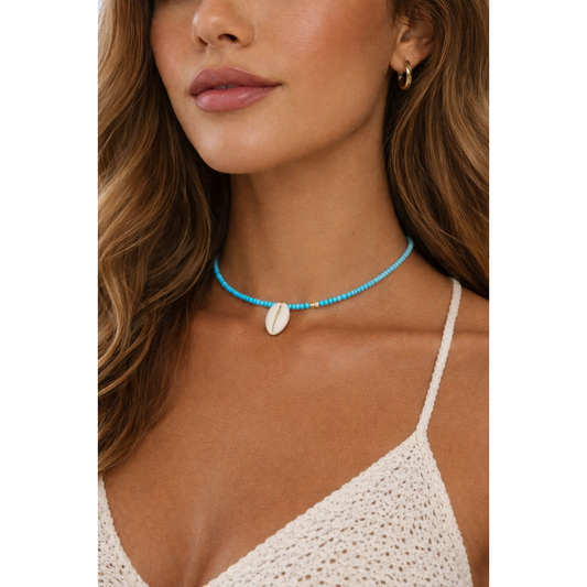 Blue Shell necklace