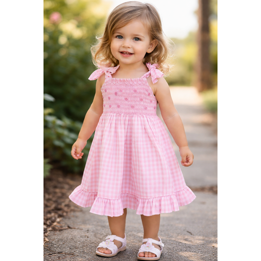 GIrls smocked dress size 2, 4 and 8