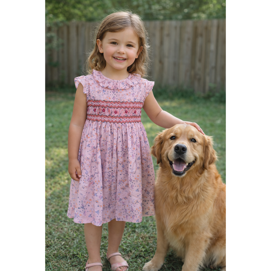 GIrls smocked dress size 4