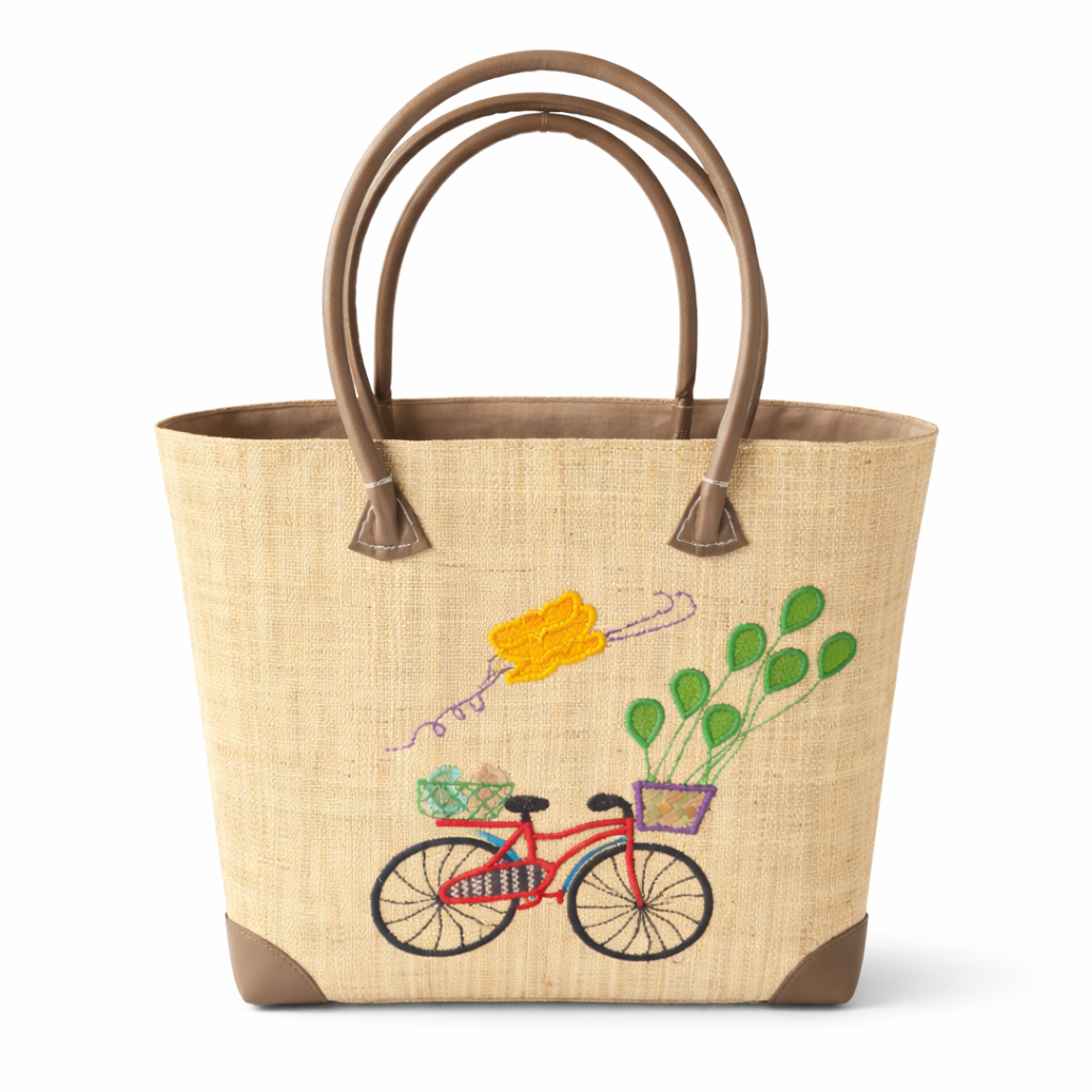 Bike raffia basket set 2 and set 3