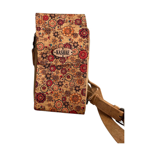Eve Cherry Blossom Cork Shoulder Bag for Phones & Essentials