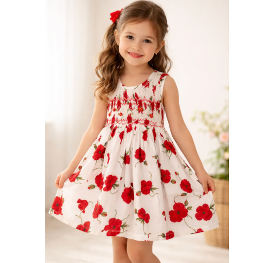 GIrls smocked dress size size 7