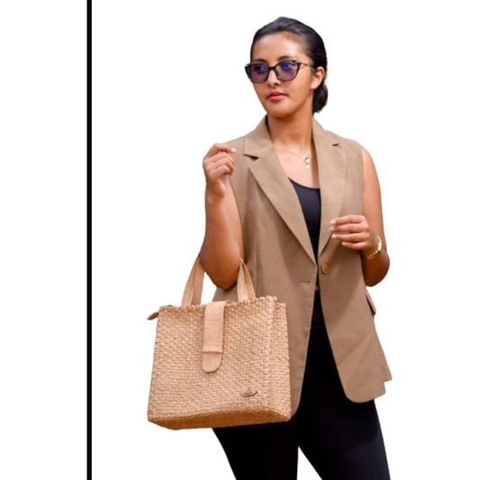 Handcrafted Raffia and Cork Bags – Empowering Blind Artisans in Madagascar