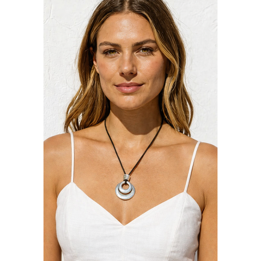 Zoe- recycled aluminium necklace