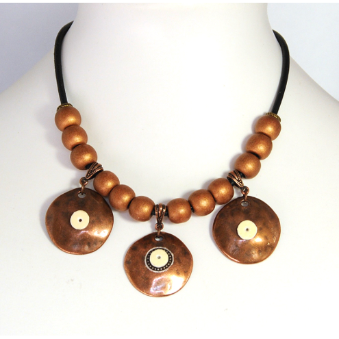 NEW Copper Disc necklace